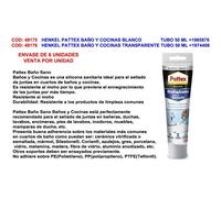 Henkel pattex baño y cocinas transparente tubo 50 ml 1974408