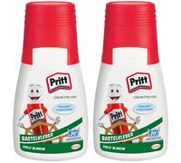 Henkel Pritt pegamento para manualidades 2 x 50 g, pegamento multiusos de secado transparente para el hogar, la escuela o la oficina, pegamento blanco para manualidades para niños