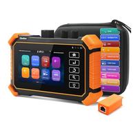 Henkion OTDR Fiber Optic Tester 1610nm 26dB, Comprobador de fibra óptica compatible con OPM, LS, OLS, VFL, tarjeta de eventos, UTP/RJ45 TDR prueba de cable/comprobador de cable de longitud