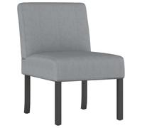 Heofavd Silla tapizada Gris claro Cómoda silla de acento con patas de madera