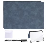 HEOUCH Pizarra Blanca Pequeña, No Magnética, Borrable, Mini Pizarra Blanca, Cuaderno Portátil, Escritura a Doble Cara, con Rotulador y Paño