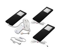 Hera Bajo mueble LED Slim-Pad F 3 ud 4.000K negro EC:EPREL:943267