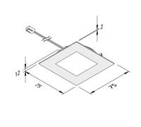 Hera De mueble empotrada LED FAQ 68 3 ud acero 4W 940 EC:EPREL:933641