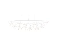 Heracleum III Lámpara Colgante Lineal Blanco