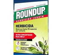 Herbicida total roundup de 250 ml. Desherbarte de rápida y total eficacia sin residuos. Actúa contra todo tipo de malas hierbas tanto anuales como perennes en áreas no cultivadas.