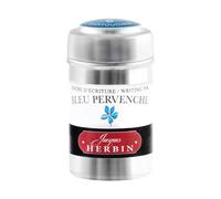 Herbin 20113T - Una caja de 6 cartuchos de tinta para estilográficas y rollerball (producto sin embalaje - objetivo residuo cero), Azul pervenche