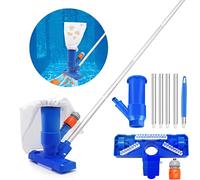 Herbst Aspirador de Piscina, Aspiradoras de Mano para Piscina con Cepillo y Aluminio Desmontable, Limpiafondos Piscina Manual, Aspirador Piscinas Fondos Kit para Piscinas, Fuente, Hidromasaje
