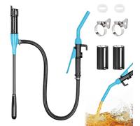 Herbst Bomba de Transferencia eléctrica, Bomba de Gasolina para bidones, Bomba de Aceite eléctrica portátil a batería de 2.4 GPM (9 L/min) para Coches y Motocicletas