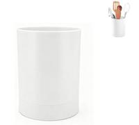 HERCHR Soporte para utensilios de cocina para encimera, soporte para utensilios de cocina, soporte para espátula, cesta para palillos, vajilla, contenedor de almacenamiento para cocina casera(Blanco)