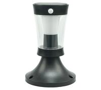 Hércules Sobremuro solar LED (L x An x Al: 18 x 18 x 26,9 cm, Negro, IP54, 450 lm)