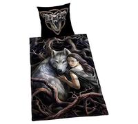 Herding Anne Stokes - Juego de Ropa de Cama Reversible, Funda nórdica de 135 x 200 cm y Funda de Almohada de 80 x 80 cm, algodón Reforzado