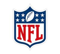 Herding Cojín con Forma contorneada con diseño de Escudo de la NFL, 36 x 26 cm, 100% poliéster, Color Azul y Blanco, cojín con Forma