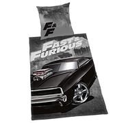 Herding Fast & Furious - Juego de Ropa de Cama Reversible, Funda de edredón de 135 x 200 cm y Funda de Almohada de 80 x 80 cm, algodón Reforzado