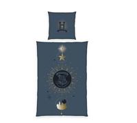 Herding Harry Potter - Juego de Cama (Funda nórdica de 135 x 200 cm y Funda de Almohada de 80 x 80 cm, con Cierre de Botones, 100% algodón/renforcé), Color Negro
