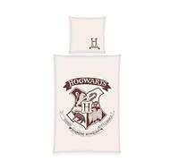 Herding Juego de Cama de Harry Potter con Funda de Almohada de 80 x 80 cm, Reversible, Funda nórdica de 135 x 200 cm, con Cierre de Botones, 100% algodón
