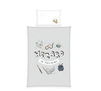 Herding Juego de Cama de Harry Potter, Funda de Almohada de 40 x 60 cm Aprox., Funda nórdica de 100 x 135 cm, con Cremallera Lisa, 100% algodón