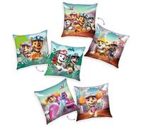 Herding Paw Patrol Dino Rescue Juego de 3 Cojines para niños con diseño de La Patrulla Canina, Cojines Decorativos para acurrucarse, 40 x 40 cm, 100% poliéster