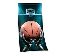 Herding Toalla de Velur con diseño de Baloncesto, 75 x 150 cm, 100% algodón con Acabado en Velur
