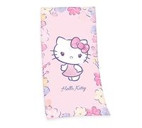 Herding Toalla de Velur con diseño de Hello Kitty, 75 x 150 cm, 100% algodón con Acabado en Velur
