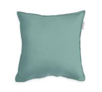 Herding TOM Tailor Kissenhülle Two-Tone Solid Colors Fresh Sage, 40 x 40 cm, 100% Baumwolle/Satin, mit Doppelnaht, Farbiger Paspel Am Kissen und Markenreißverschluss