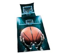 Herding Young Collection Baloncesto Juego de Cama, algodón, Multicolor, 140 x 200 cm