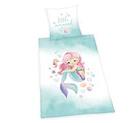 Herding Young Collection - Juego de Funda nórdica y Funda de Almohada (70 x 90 cm, 140 x 200 cm, Cierre de Cremallera, algodón), diseño de Sirena