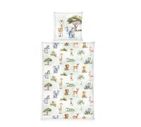Herding Young Collection Safari - Juego de Ropa de Cama, Funda de Almohada de 80 x 80 cm, Funda nórdica de 135 x 200 cm, con Cremallera de Marca, 100% algodón