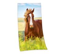 Herding Young Collection Toalla de baño con diseño de Caballo, algodón, 150 x 75 cm, Multicolor