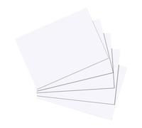 Herlitz Fichas A5 10621308 color blanco 100 unidades