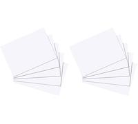 Herlitz 10621308 Ficha A5, color blanco, 100 unidades (Paquete de 2)