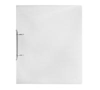 Herlitz 10722601 - Archivador (A4, lomo de polipropileno translúcido, 2 anillas, 3 cm, 19 mm Altura completa, Gris, color incoloro