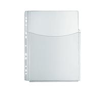 Herlitz 10834596 Catálogo de bolsillo A4 con Pliegues para gran capacidad, de PVC blando, 5 unidades)