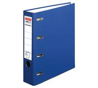 herlitz 10842276 maX.file protect - Archivador doble (A4, lomo de 7 cm, A4, 2 x A5 horizontal, 10 unidades), color azul