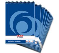 Herlitz 110510 - Cuaderno de espiral (A5, 50 hojas 10 unidades) A5
