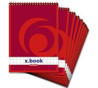 Herlitz 110510 - Cuaderno de espiral (A5, 50 hojas 10 unidades) A6