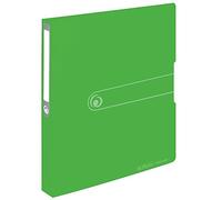 Herlitz 11205713 - Archivador (A4, PP, de 2 Anillo mecanismo de nevera de, 2,7 cm espalda, 16 mm Altura completa, opaco Negro, color manzana