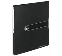 Herlitz 11205713 - Carpeta de cartón (Negro, Polipropileno, A4)