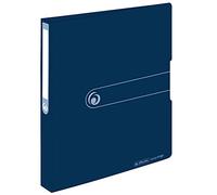 Herlitz 11282597 reciclado de anillas, A4, 2 anillo mecanismo de nevera de, 3,8 cm espalda, altura 25 mm de relleno, color verde oscuro, color azul oscuro