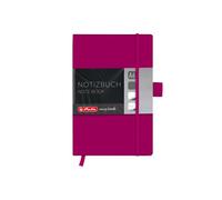 Herlitz 11369154 my.book Classic - Libreta A6, 96 hojas cuadriculadas, color fucsia