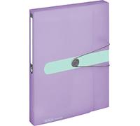 Herlitz 11408994 - Carpeta (tamaño A4, polipropileno), color morado translúcido