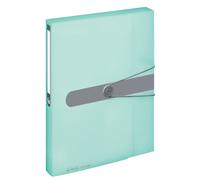 Herlitz 11409000 - Carpeta (tamaño A4, polipropileno), color verde menta translú