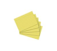 Herlitz Fichas 1150507 – A5 – 100 unidades – Blanco, Amarillo A8