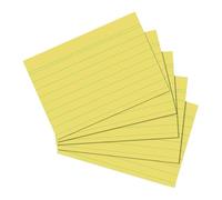 Herlitz 1150614 ficha Amarillo 1 pieza(s) - Fichas (Amarillo, 100 hojas, 1 pieza(s))
