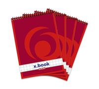 Herlitz 1196344 - Cuaderno de espiral (A6, 50 hojas 4 unidades) A6