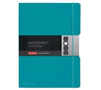 Herlitz 50015986 Cuaderno Flex, PP, 2 x 40 hojas, A4 Caribbean turquesa