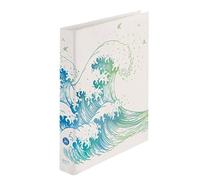 Herlitz 50033416 MAX. Carpeta archivadora de anillas A4, mecanismo de 2 anillas, diseño: Greenline Wave, 1 unidad