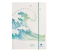 Herlitz 50033928 - Carpeta A4, diseño de ondas, color verde