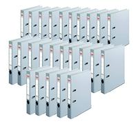 Herlitz 5450903 maX.file protect - Archivador (A4, 5 cm, con placa trasera), color gris