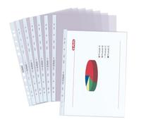Herlitz 5850508 - Paquete de 300 portafolios de plástico A4, transparente