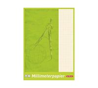 Herlitz 690404 - Bloc de notas milimétricas (A4, 25 hojas, 2 unidades)